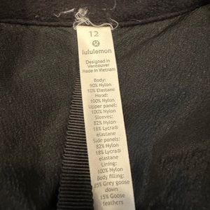 Lululemon down for it all jacket - 12